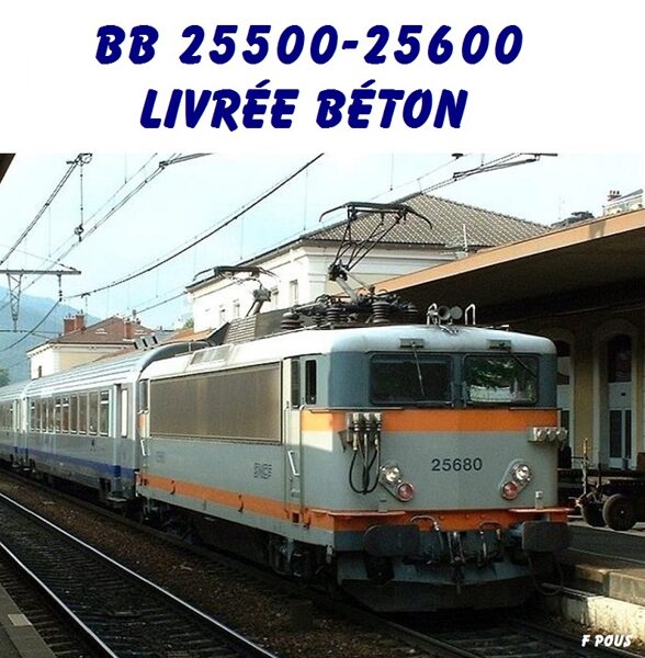 Accessoires BB 25500 - 25600 livrée béton