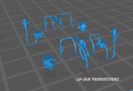 "NOUVEAUTÉ EN PRÉPARATION" Set équipements traverses BB 25500 équipées de socs chasse obstacles.
