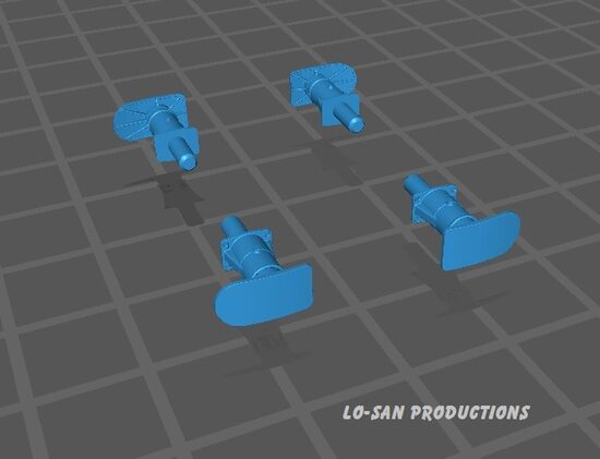 Sets tampons U6 spécial BB Alsthom LIMA caisse longue.